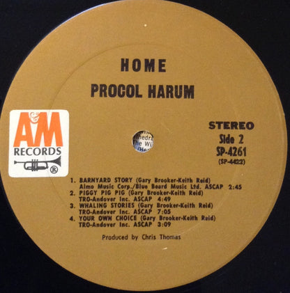 Procol Harum - Home | Very Good (VG) Very Good (VG) - ROCK / USED *VERY GOOD*