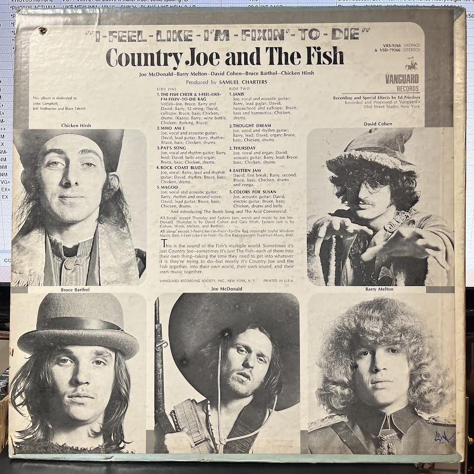 I-Feel-Like-I'm-Fixin'-To-Die (VINYL) | Very Good (VG) Excellent (EX) - ROCK / USED *VERY GOOD*