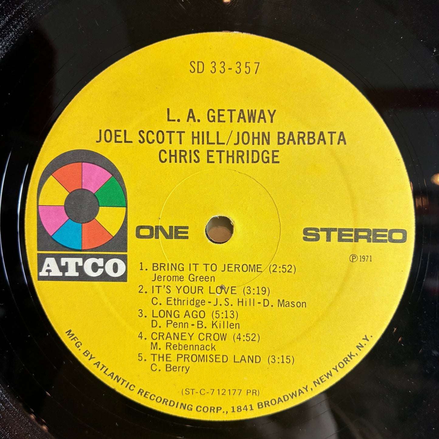 L. A. Getaway (VINYL) | Very Good (VG) Very Good (VG) - ROCK / USED *VERY GOOD*