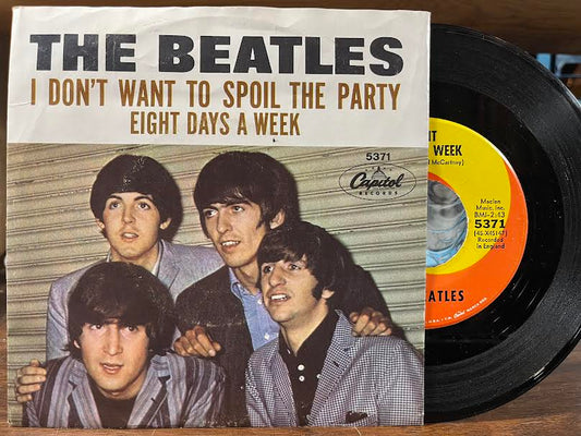 Eight Days A Week / I Don't Want To Spoil The Party (7" VINYL) | Very Good (VG) Near Mint (NM or M-) - ROCK / USED *VERY GOOD*