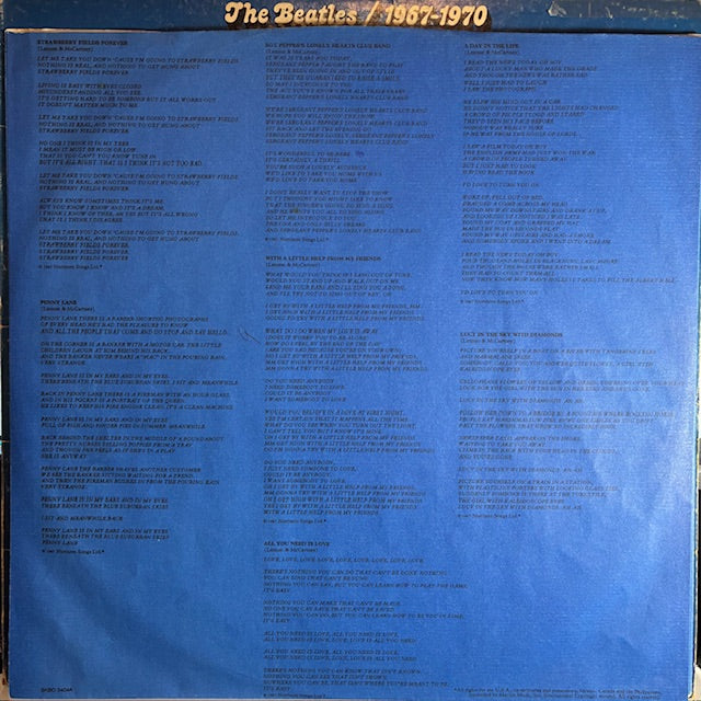 1967-1970 (2xVINYL) | Very Good (VG) Very Good Plus (VG+) - ROCK / USED *VERY GOOD*