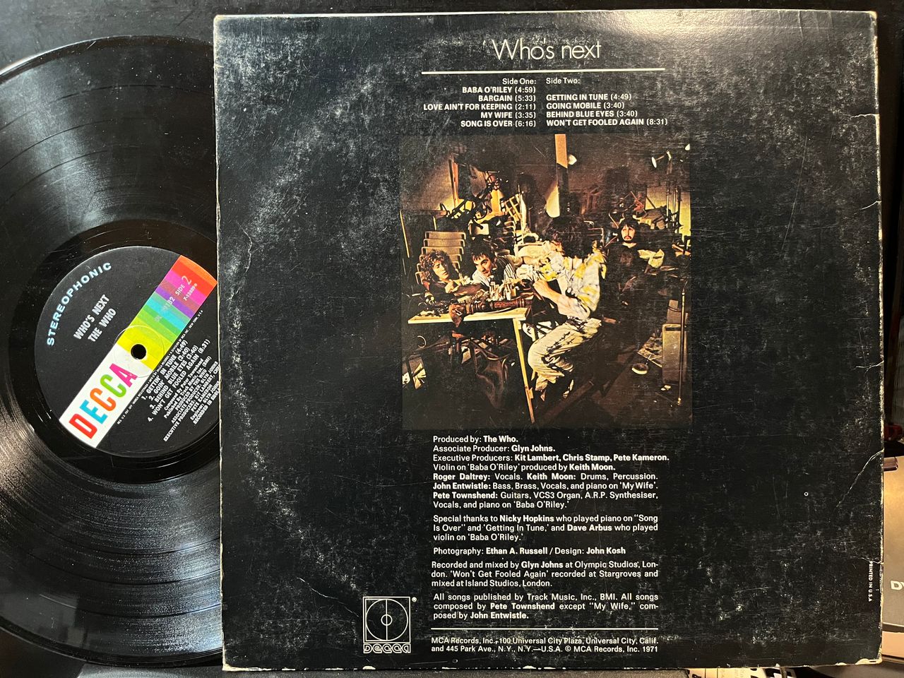 The Who - Who's Next (VINYL) | Very Good (VG) Very Good Plus (VG+) - ROCK / USED *VERY GOOD*