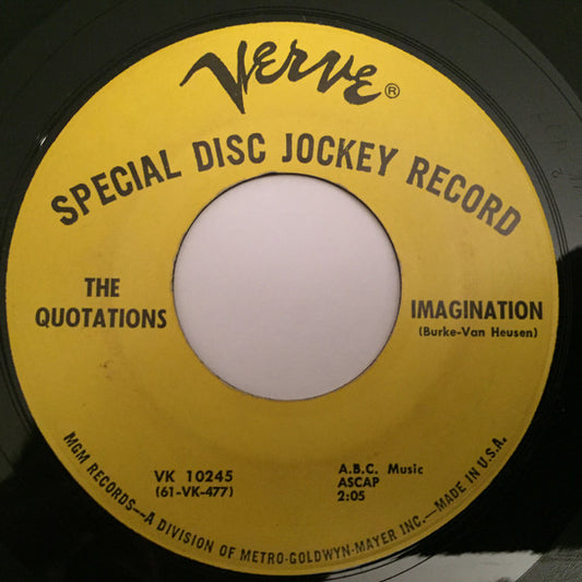 Imagination / Ala-Men-Sy (7" VINYL) | Very Good (VG) Generic - ROCK / USED *VERY GOOD*