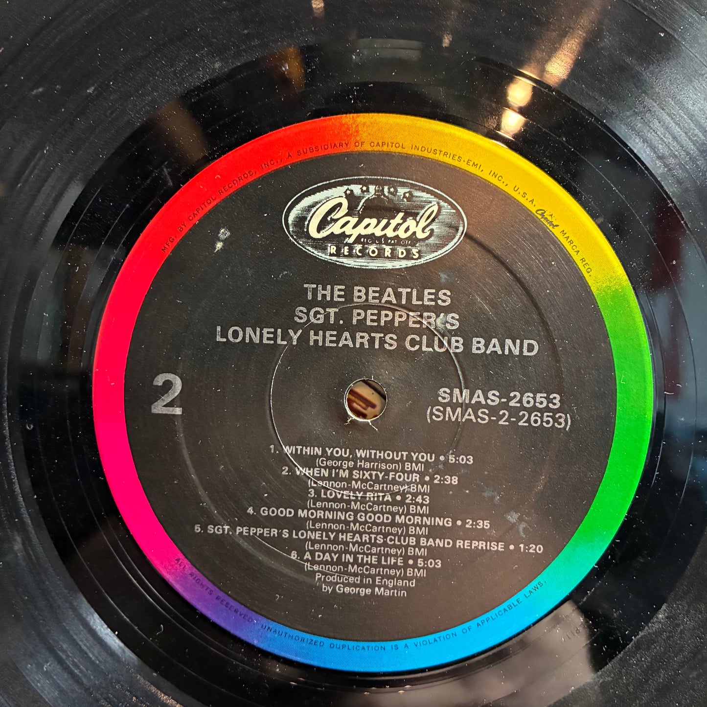 The Beatles - Sgt. Pepper's Lonely Hearts Club Band (VINYL) | Very Good (VG) Very Good Plus (VG+) - ROCK / USED *VERY GOOD*