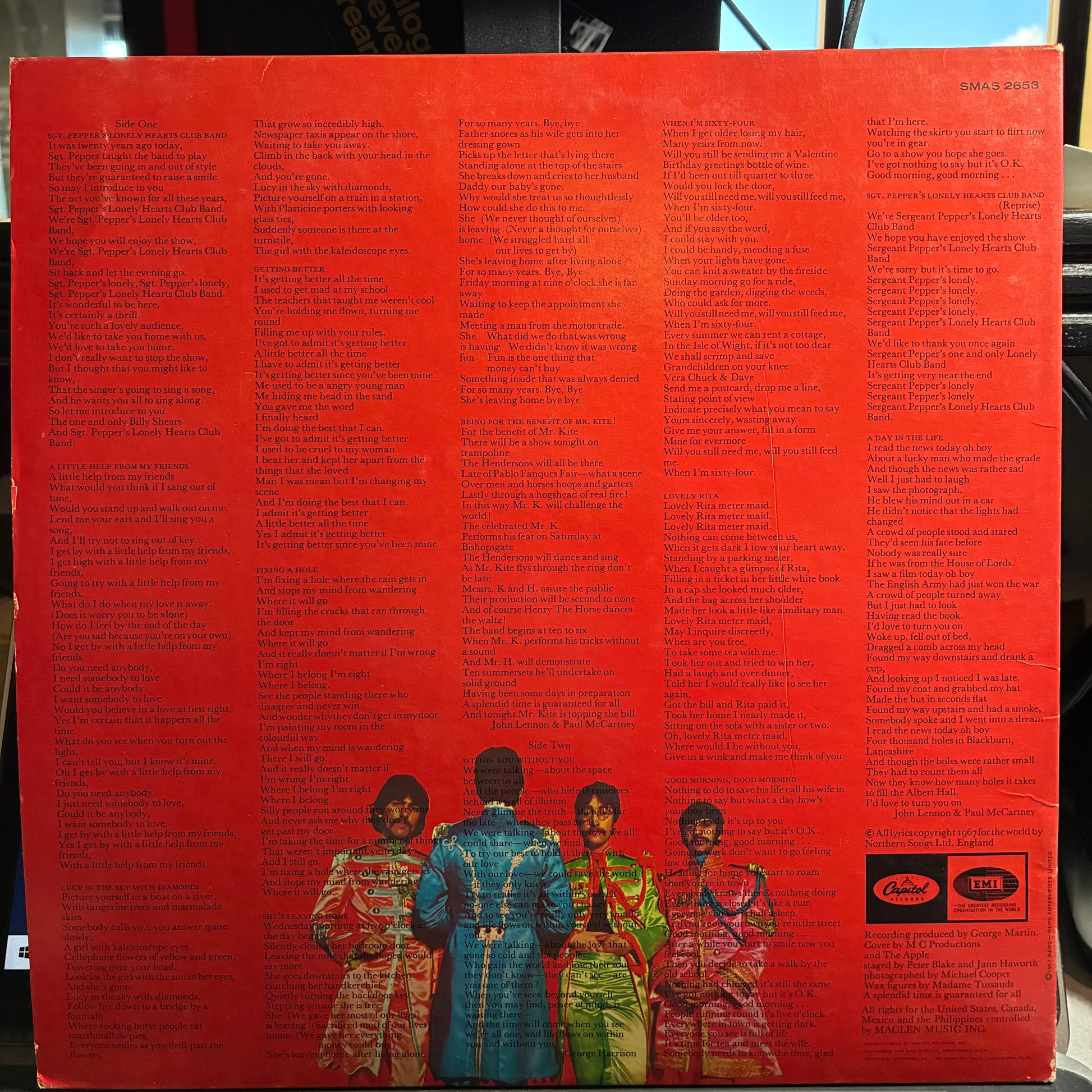 The Beatles - Sgt. Pepper's Lonely Hearts Club Band (VINYL) | Very Good (VG) Very Good Plus (VG+) - ROCK / USED *VERY GOOD*