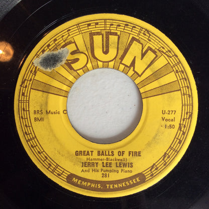 Great Balls Of Fire (7" VINYL) | Very Good (VG) Very Good Plus Plus (VG++) - ROCK / USED *VERY GOOD*