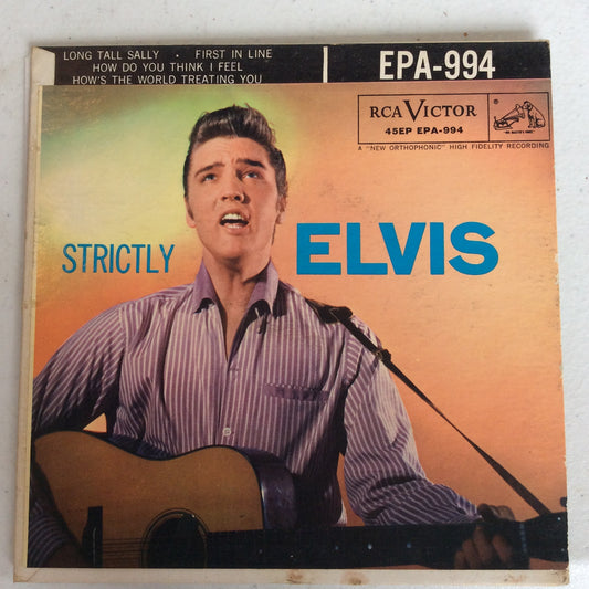 Strictly Elvis (7" VINYL) | Very Good (VG) Very Good Plus (VG+) - ROCK / USED *VERY GOOD*