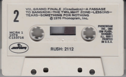Rush - 2112 (CASSETTE) | Very Good (VG) Excellent (EX) - ROCK / USED *VERY GOOD*