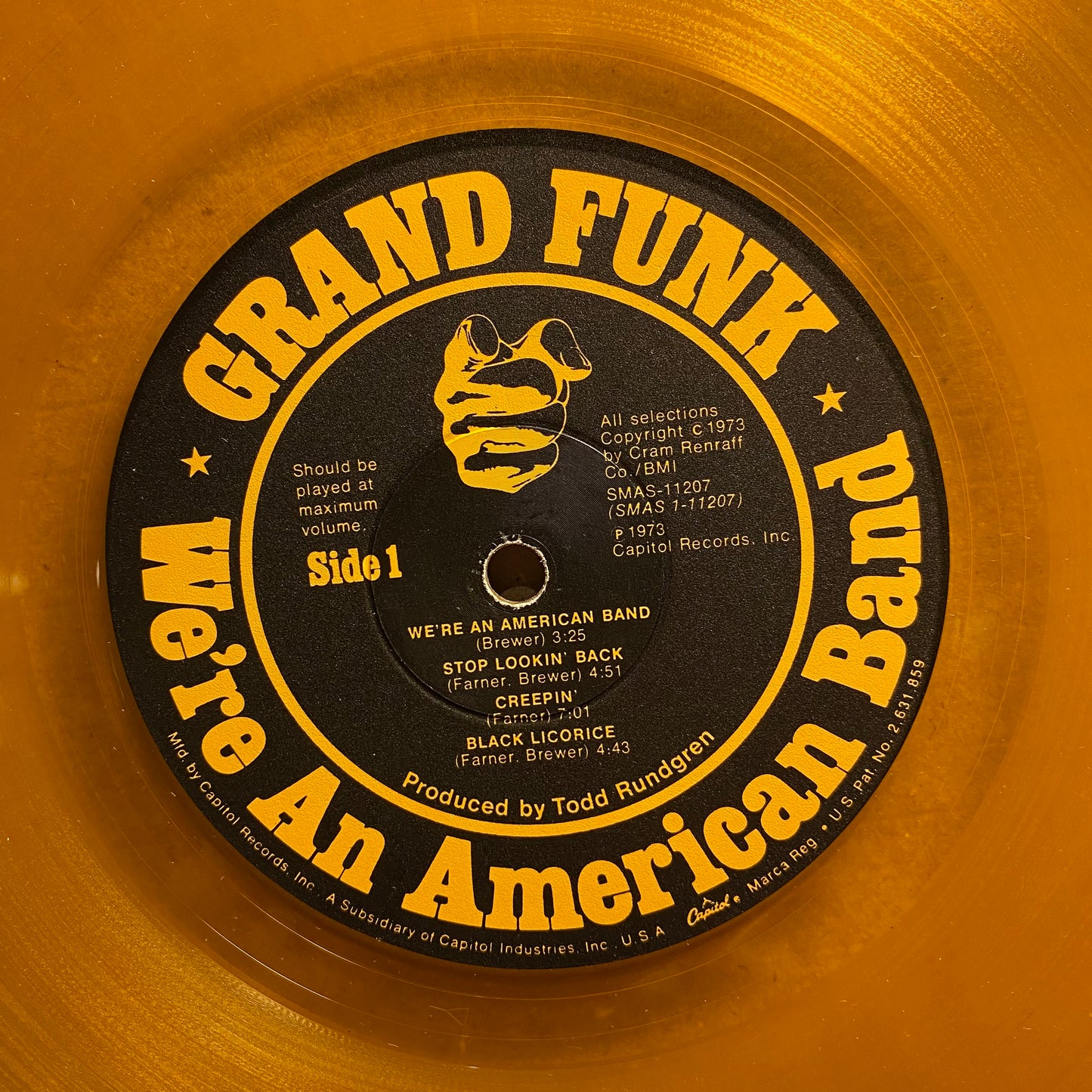 Grand Funk Railroad We're An American Band *WINCHESTER* LP Excellent (EX) Very Good (VG)