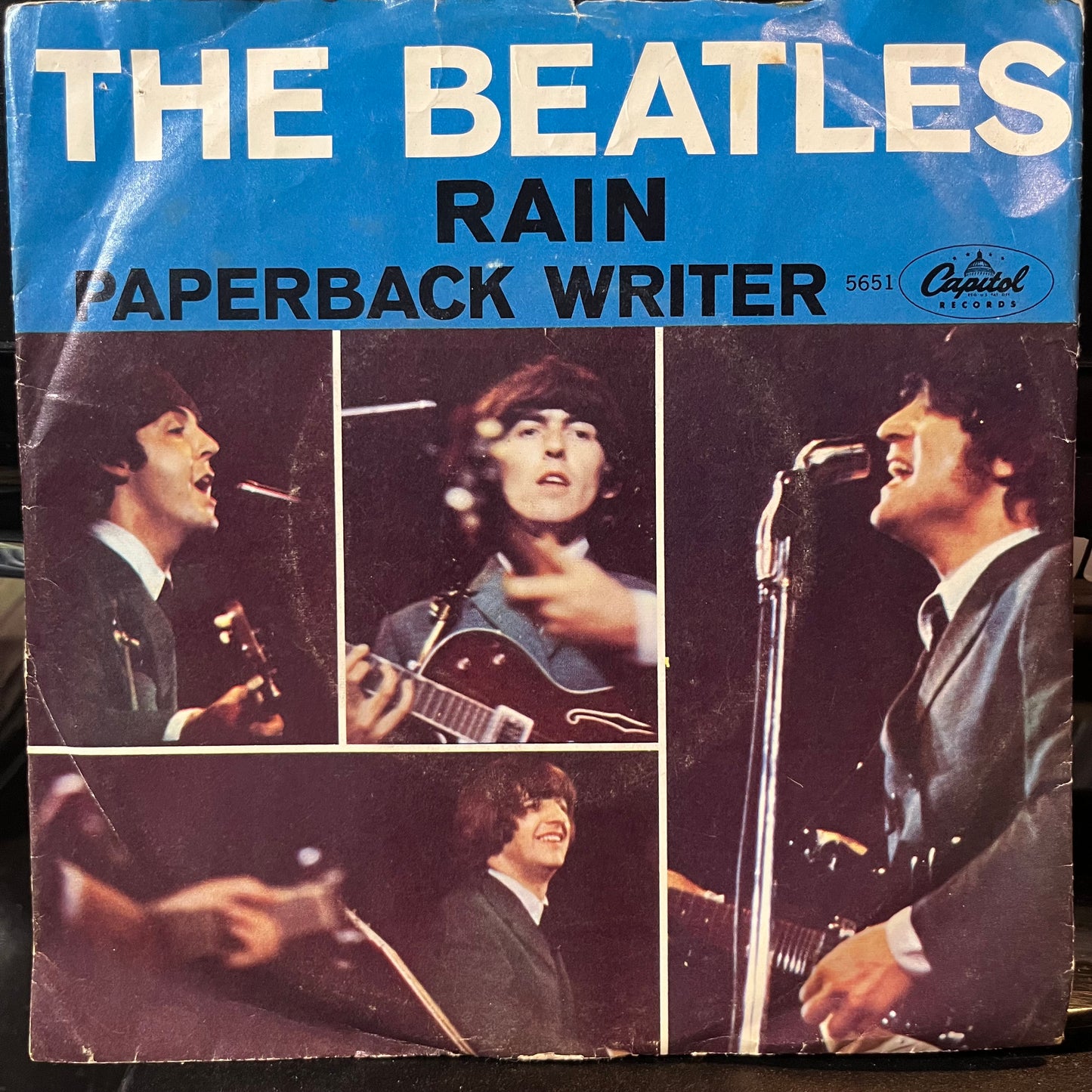 The Beatles - Paperback Writer / Rain (VINYL 7") | Very Good Plus Plus (VG++) Very Good Plus Plus (VG++) - ROCK / USED *VERY GOOD++*