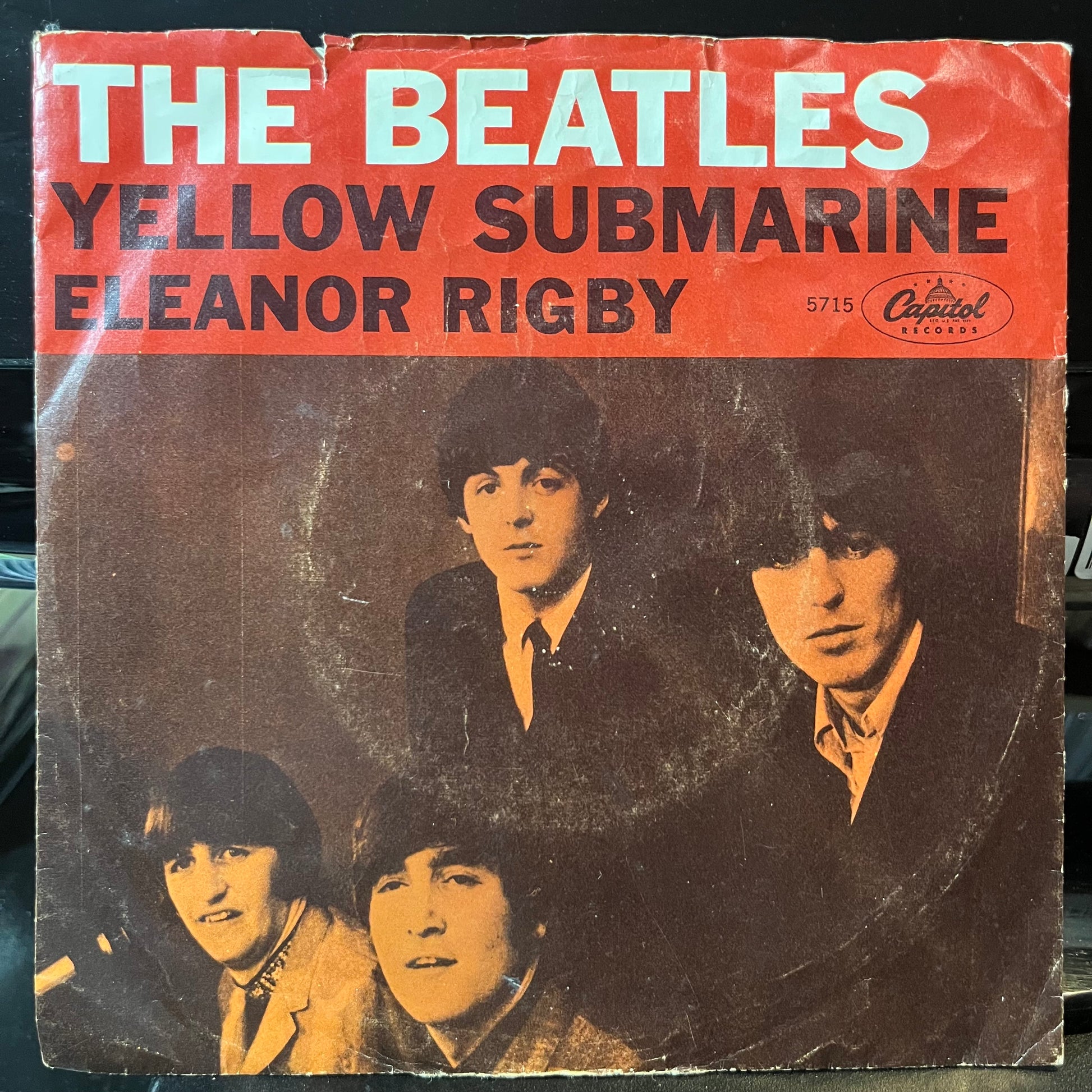 The Beatles - Yellow Submarine / Eleanor Rigby (VINYL 7") | Excellent (EX) Very Good Plus (VG+) - ROCK / USED *EXCELLENT*