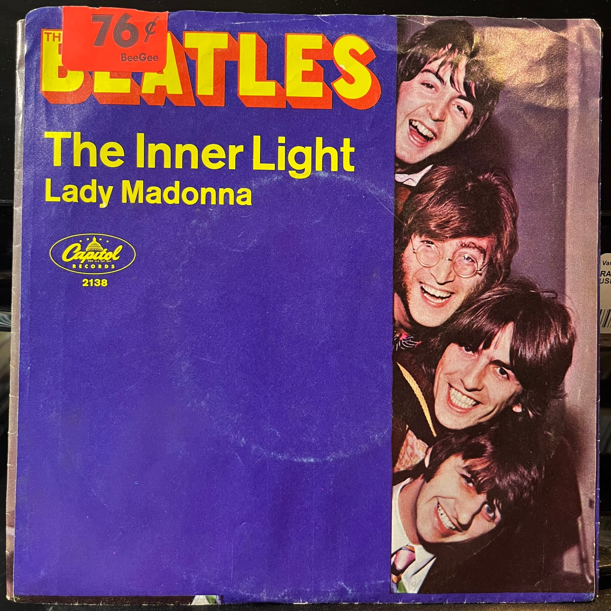 The Beatles - Lady Madonna / The Inner Light (VINYL 7") | Excellent (EX) Excellent (EX) - ROCK / USED *EXCELLENT*