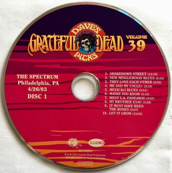 Dave's Picks, Volume 39 (3xCD)(The Spectrum, Philadelphia, PA • 4/26/83) | Mint (M) Near Mint (NM) - ROCK