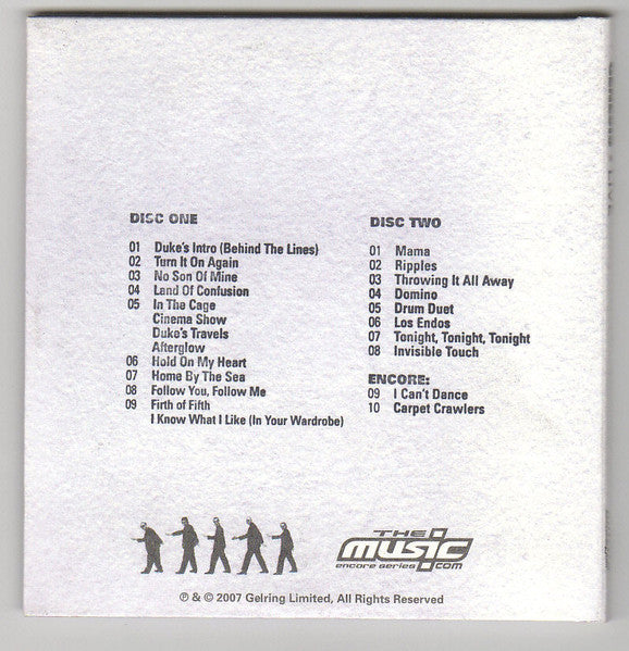 Genesis - Live - Boston, MA 09•11•07 (2xCD) | Excellent+ (EX+) Near Mint (NM) - ROCK / USED *EXCELLENT+*