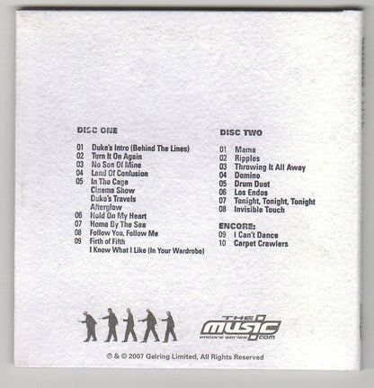 Genesis - Live - Boston, MA 09•11•07 (2xCD) | Excellent+ (EX+) Near Mint (NM) - ROCK / USED *EXCELLENT+*