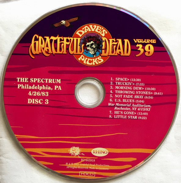 Dave's Picks, Volume 39 (3xCD)(The Spectrum, Philadelphia, PA • 4/26/83) | Mint (M) Near Mint (NM) - ROCK