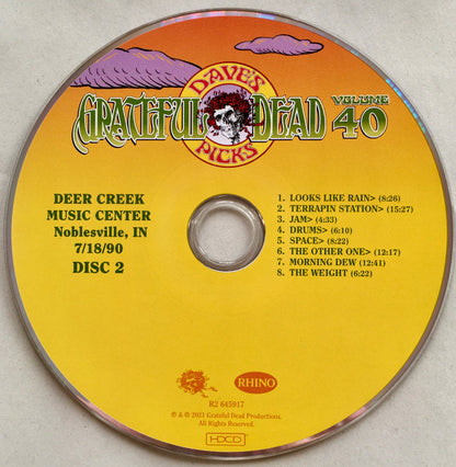Dave's Picks, Volume 40 (3xCD)(Deer Creek Music Center, Noblesville, IN • 7/18-19/90 | Mint (M) Near Mint (NM) - ROCK
