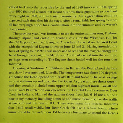 Dave's Picks, Volume 40 (3xCD)(Deer Creek Music Center, Noblesville, IN • 7/18-19/90 | Mint (M) Near Mint (NM) - ROCK