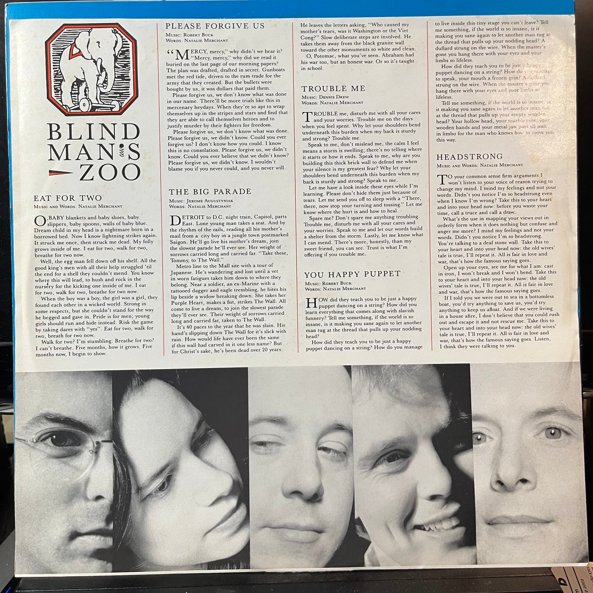 10,000 Maniacs - Blind Man's Zoo (VINYL LP) | USED Near Mint- (NM-) Near Mint- (NM-) ROCK