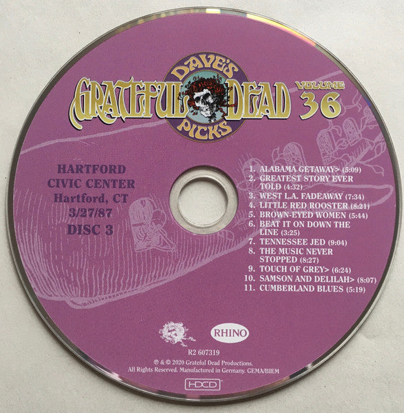 Dave's Picks, Volume 36 (CD BOX)(Hartford Civic Center, Hartford, CT • 3/26-27/87) | Mint (M) Near Mint (NM) - ROCK