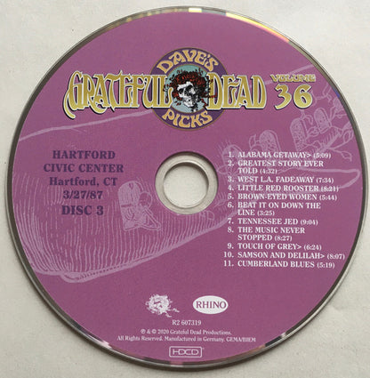 Dave's Picks, Volume 36 (CD BOX)(Hartford Civic Center, Hartford, CT • 3/26-27/87) | Mint (M) Near Mint (NM) - ROCK