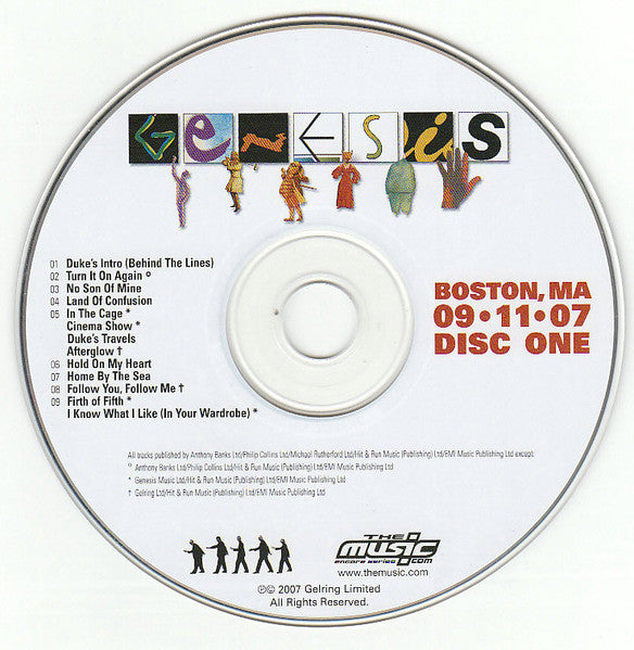 Genesis - Live - Boston, MA 09•11•07 (2xCD) | Excellent+ (EX+) Near Mint (NM) - ROCK / USED *EXCELLENT+*