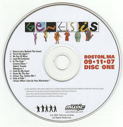 Genesis - Live - Boston, MA 09•11•07 (2xCD) | Excellent+ (EX+) Near Mint (NM) - ROCK / USED *EXCELLENT+*