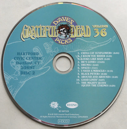 Dave's Picks, Volume 36 (CD BOX)(Hartford Civic Center, Hartford, CT • 3/26-27/87) | Mint (M) Near Mint (NM) - ROCK