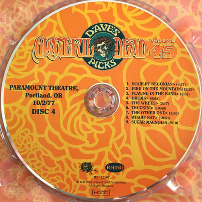 Dave's Picks, Volume 45 (4xCD)(Paramount Theatre, Portland, OR • 10/1-2/77) | Mint (M) Near Mint (NM) - ROCK