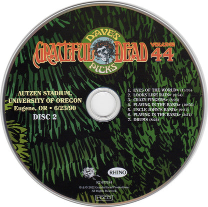 Dave's Picks, Volume 44 (3xCD)(Autzen Stadium, U. Of Oregon, Eugene, OR • 6/23/90) | Mint (M) Near Mint (NM) - ROCK