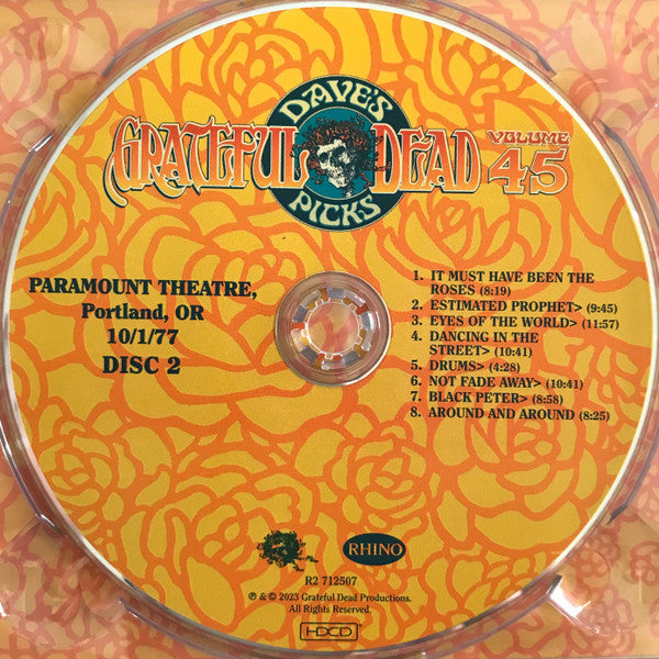 Dave's Picks, Volume 45 (4xCD)(Paramount Theatre, Portland, OR • 10/1-2/77) | Mint (M) Near Mint (NM) - ROCK