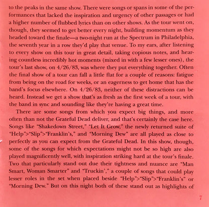 Dave's Picks, Volume 39 (3xCD)(The Spectrum, Philadelphia, PA • 4/26/83) | Mint (M) Near Mint (NM) - ROCK