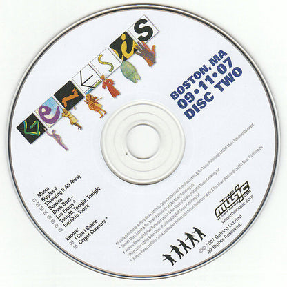 Genesis - Live - Boston, MA 09•11•07 (2xCD) | Excellent+ (EX+) Near Mint (NM) - ROCK / USED *EXCELLENT+*