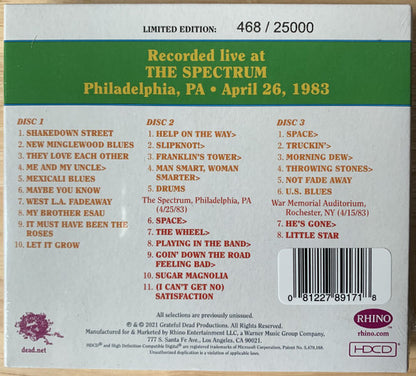 Dave's Picks, Volume 39 (3xCD)(The Spectrum, Philadelphia, PA • 4/26/83) | Mint (M) Near Mint (NM) - ROCK