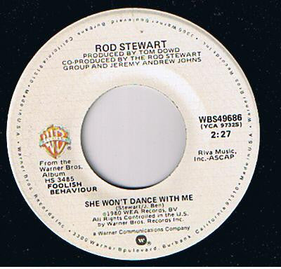 Somebody Special / She Won't Dance With Me | Very Good Plus (VG+) Generic