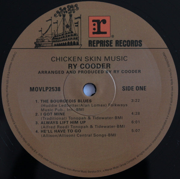 Ry Cooder Chicken Skin Music Music On Vinyl LP, RE, 180 Mint (M) Mint (M)