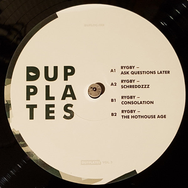 Rygby - Dupplates Vol. 3 | Mint (M) Mint (M) - DUBSTEP *NEW*