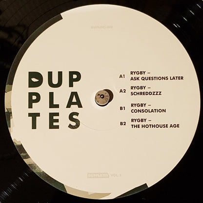 Rygby - Dupplates Vol. 3 | Mint (M) Mint (M) - DUBSTEP *NEW*