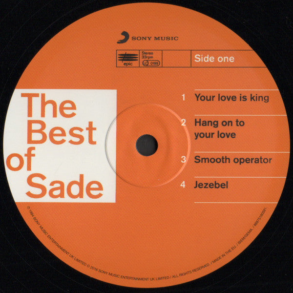 Sade The Best Of Sade Sony Music, Epic 2xLP, Comp, RE, Gat Mint (M) Mint (M)