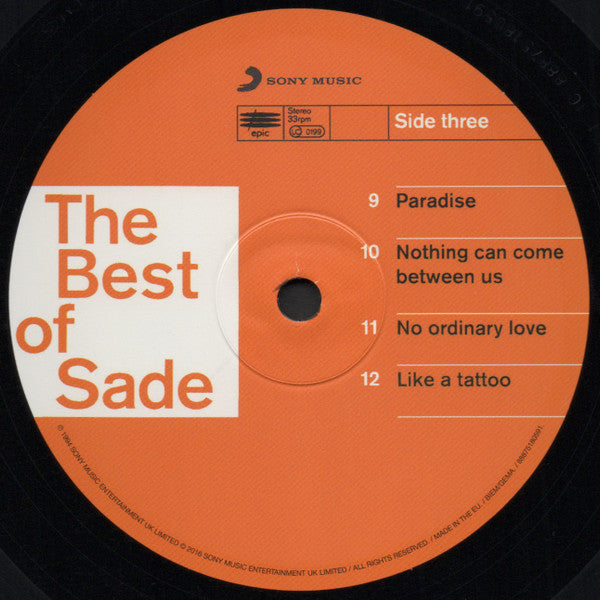 Sade The Best Of Sade Sony Music, Epic 2xLP, Comp, RE, Gat Mint (M) Mint (M)