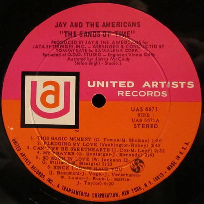 Jay & The Americans - Sands Of Time *GATEFOLD* | Excellent (EX) Very Good Plus (VG+) - ROCK / USED *EXCELLENT+*