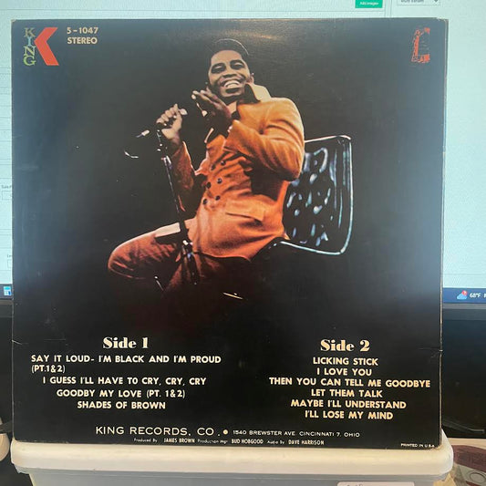 James Brown - Say It Loud I'm Black And I'm Proud (VINYL) | Very Good Plus (VG+) Excellent (EX)