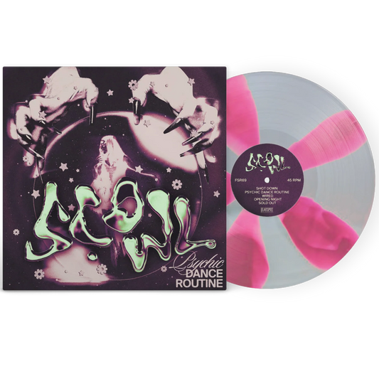 Scowl - Psychic Dance Routine (Hot Pink Opaque / Silver Opaque Cornetto W/ 5 Spokes Colored Vinyl) |