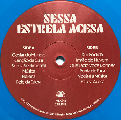 Sessa - Estrela Acesa (BLUE VINYL) | Mint (M) Mint (M) - FOLK/LATIN *SEALED/COLOR*