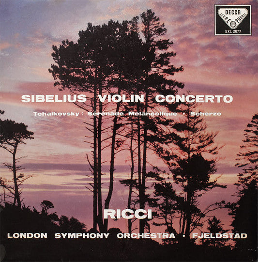 Sibelius, Tchaikovsky, Ricci, London Symphony Orch - Violin Concerto In D Minor Op.47 |