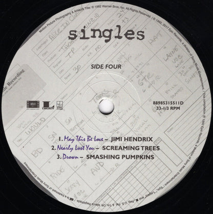 Singles - Original Motion Picture Soundtrack (VINYL) | - SOUNDTRACK *W CD*