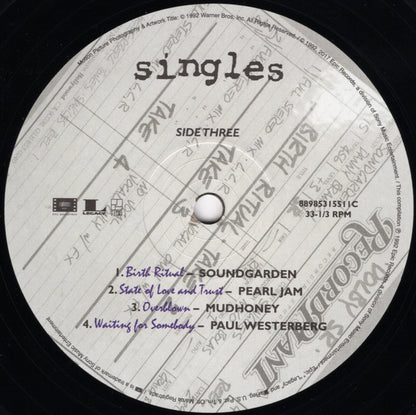 Singles - Original Motion Picture Soundtrack (VINYL) | - SOUNDTRACK *W CD*