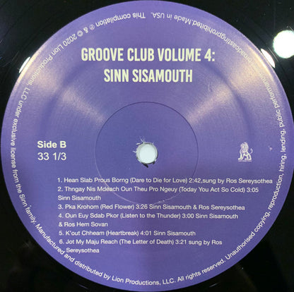 Groove Club Vol 4: Sinn Sisamouth | Mint (M) Mint (M)