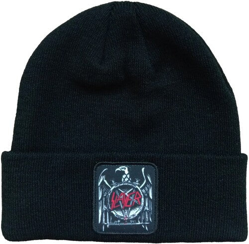 Slayer - Slayer - Eagle Patch - Acrylic Knit Hat - Black BN400SLA (Hat / Cap, One Size Fits All, Black) |