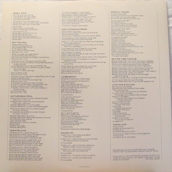 Sly & The Family Stone - Small Talk | Near Mint (NM) Very Good (VG) - FUNK / USED *NEAR MINT*